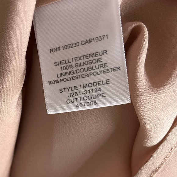 Joie Dress Small Silk Beige Sand Size Small Cap Sleeve Lined - Picture 6 of 7